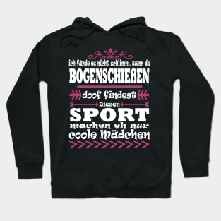 Bogenschießen Zielscheibe Mädchen Bogen Hoodie